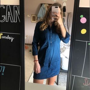old navy pocket denim dress